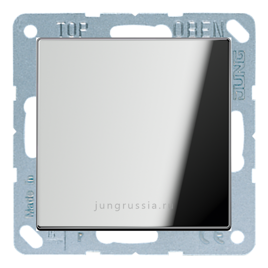 Перекрестный выключатель 1-клавишный JUNG LS 990, Хром